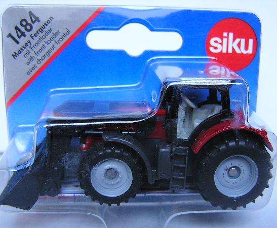 SIKU Diecast Model 1484 Massey Ferguson Tractor with frontloader 1/87 HO railway scale new in pack