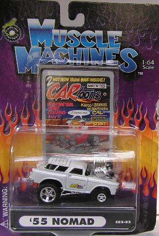 Muscle Machines Diecast Model Car Cartoons Series Chevy Chevrolet Nomad 1955 1/64 scale new in pack