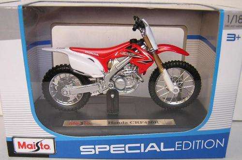 Maisto Diecast Motorbike Bike Model Honda CRF 450R 450 R 1/18 scale new in pack