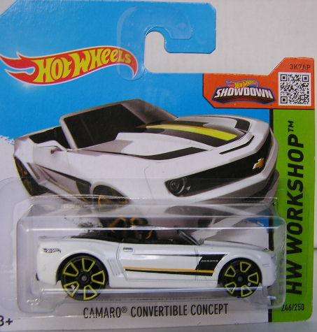 Hotwheels Hot Wheels Diecast Model Car 2015 246 / 250 Chevy Chevrolet Camaro Conv Concept 1/64 scale