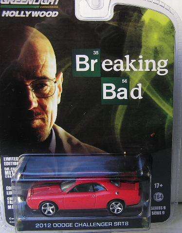 Greenlight Diecast Model Car Hollywood Series 9 TV Breaking Bad Dodge Challenger SRT 8 2012 1/64 sca