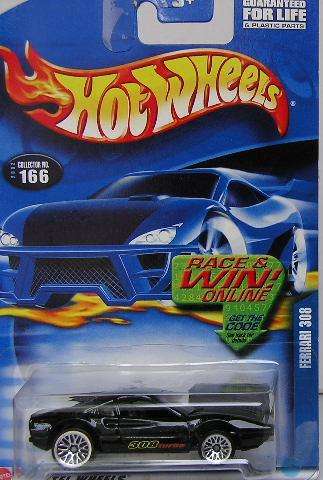 Hotwheels Hot Wheels Diecast Model Car 2002 No 166 Ferrari 308 "308 Turbo" 1/64 scale new in pack