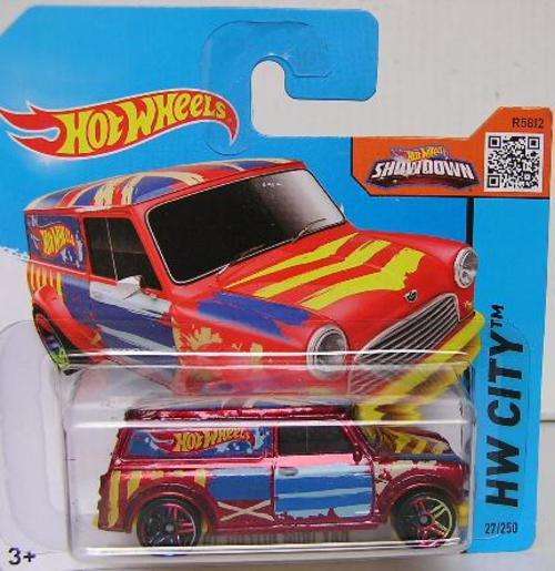 Hotwheels Hot Wheels Diecast Model Car 2015 27 / 250 Austin Mini Van 1967 1/64 scale new in pack
