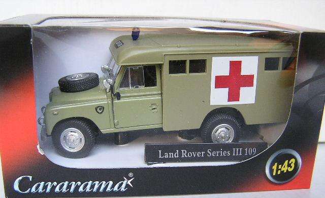 Cararama Hongwell Diecast Model Car Land Rover Series III 3 109 " inch Army Military Ambulance 1/43