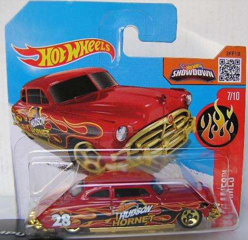 Hotwheels Hot Wheels Diecast Model Car 2016 97 / 250 Hudson Hornet No 28 1/64 scale new in pack