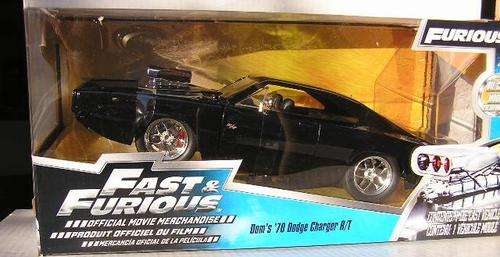 JADA Diecast Model Car Movie Film TV Fast & Furious Dodge Charger RT 1970 Dom 1/24 scale new in pack
