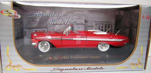 Signature Diecast Model 32431 Chevy Chevrolet Impala 1961 1/32 scale new in pack