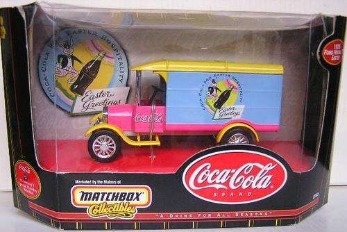 Matchbox Diecast Model Collectible Car Ford Model TT Van 1926 Easter "Coca Cola" 1/43 scale new in p