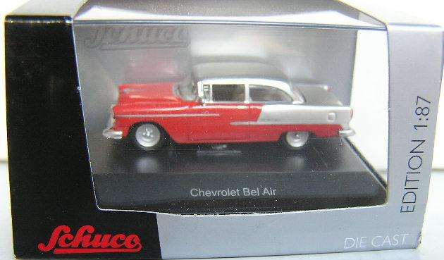 Schuco Diecast Model Car 2617500 Chevy Chevrolet Bel Air 1/87 HO railway scale new in pack