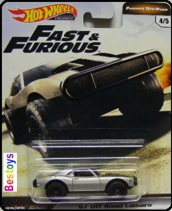 Hot Wheels Hotwheels Diecast Model Car Fast & Furious Movie Film TV Chevy Chevrolet Camaro 1967 1/64