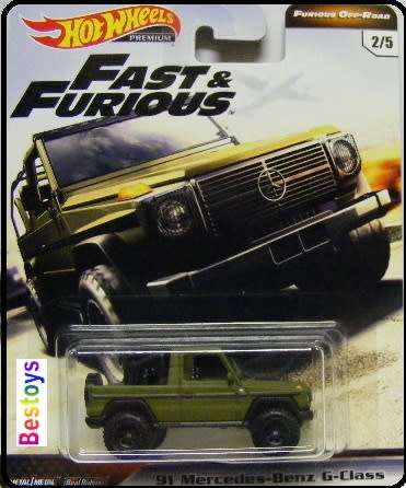 Hot Wheels Hotwheels Diecast Model Car Fast & Furious Movie Film TV Mercedes Benz G Class 1991 1/64
