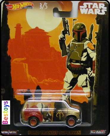 Hot Wheels Hotwheels Diecast Model Car Pop Culture Star Wars Movie Film TV Ford Transit Supervan1/64