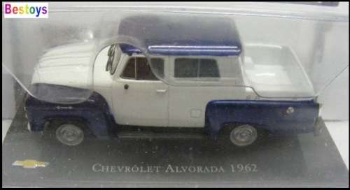 Chevy Diecast Model Car Collection Chevy Chevrolet Alvorada Pickup 1962 1/43 scale new in pack