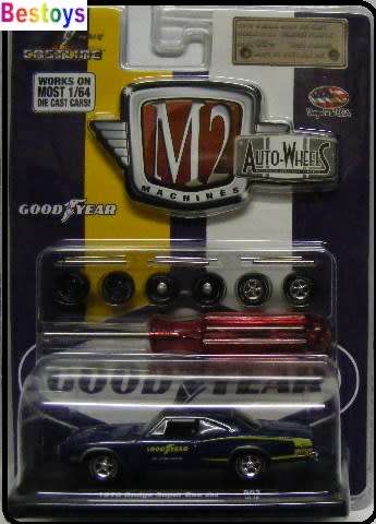 Castline M2 Diecast Model Car Wheels Series Dodge Super Bee 383 1970 "Good Year" +3 extra sets wheel