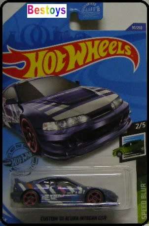 Hotwheels Hot Wheels Diecast Model Car 2020 97 / 250 Honda Acura Integra GSR Custom 2001 Speed Blur
