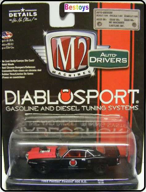 Castline M2 Diecast Model Car Drivers Pontiac Firebird 400 HO 1968 "Diablosport" 1/64 scale new