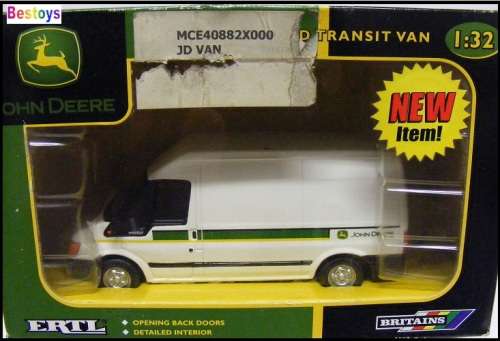 ERTL Diecast Model Car Ford Transit Van "John Deere" 1/32 scale new in pack