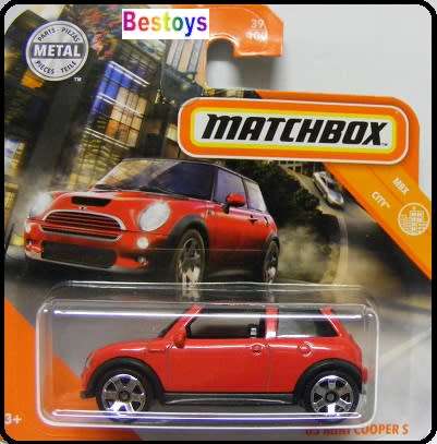 Matchbox Diecast Model Car 2020 39 / 100 BMW Mini Cooper S 2003 City 1/64 scale new in pack