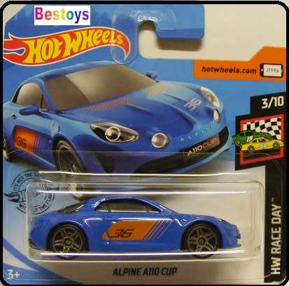 Hotwheels Hot Wheels Diecast Model Car 2020 80/250 Renault Alpine A 110 A110 Cup No 36 Race Day