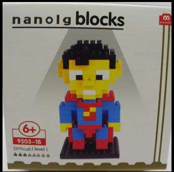 Nanoblocks micro building bricks Superhero Superman Super Man Figurine new in pack