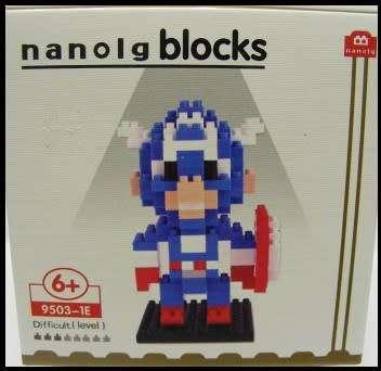 Nanoblocks micro building bricks Superhero Captain America Figurine new in pack