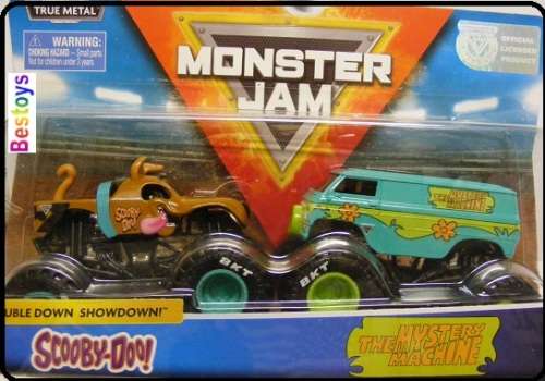Hotwheels Hot Wheels Diecast Model Car Monster Jam Set Scooby Doo + Mystery Machine 1/64 scale new