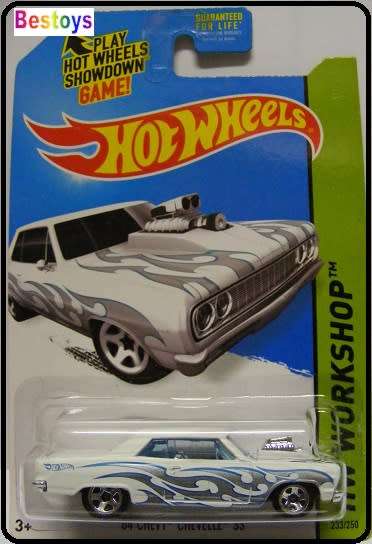 Hotwheels Hot Wheels Diecast Model Car 2014 233 / 250 Chevy Chevrolet Chevelle SS 1964 1/64 scale
