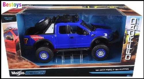 Maisto Diecast Model Car Design Series Ford F 150 F150 Raptor 2017 Offroad 1/24 scale new in pack