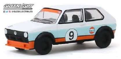 Greenlight Diecast Model Car VDub Series VW Volkswagen Golf Mk 1 MK1 1974 "Gulf" 1/64 scale new