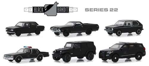 Greenlight Diecast Model Car Black Bandit VW Volkswagen Golf Mk 1 MK1 1976 1/64 scale