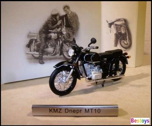 Diecast Model Bike Motorcycle European Collection KMZ Dnepr MT 10 MT10 East Germany 1/24 scale new