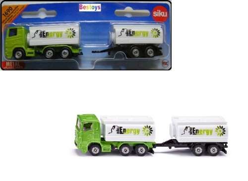 SIKU Diecast Model 1690 Truck & Trailer Tanker set +- 1/87 HO railway scale