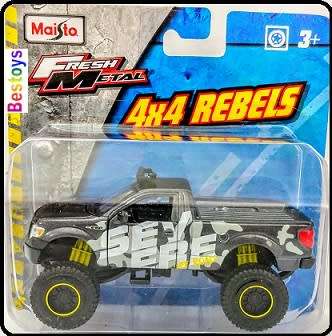 Maisto Diecast Model Car 4x4 Rebels Ford F 150 F150 XL Pickup `Severe` 1/43 scale new