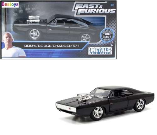 JADA Diecast Model Car Dodge Charger RT Dom Fast & Furious Movie Film TV 1/32 scale new