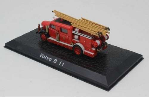 Atlas Fire Engine Truck Collection Volvo B 11 B11 Ladder Truck 1/72 OO railway scale