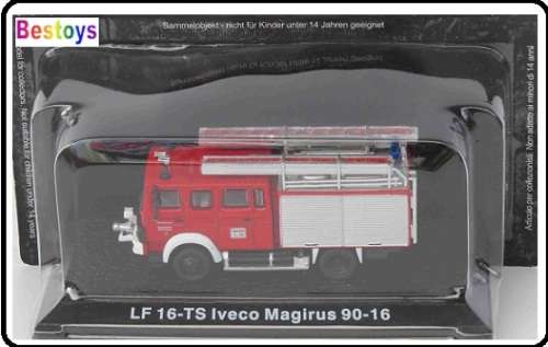 Diecast Model Fire Engine Truck Collection Iveco LF 16-TS LF16 TS Magirus 90-16 1/72 OO railway