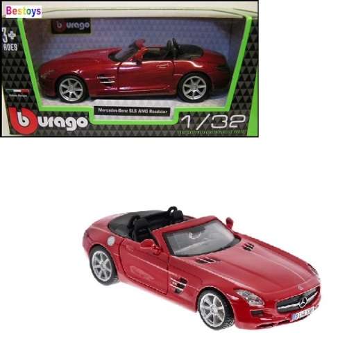 Burago Diecast Model Car Mercedes Benz SLS AMG Roadster 1/32 scale new in pack
