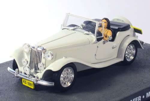 James Bond Diecast Model Car Collection MP Lafer MG TC Replica Movie Film Moonraker 1/43 scale new