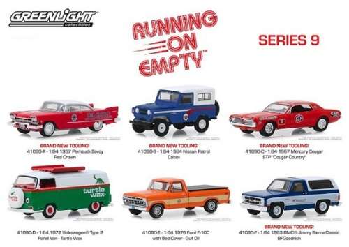 Greenlight Diecast Model Car Running on Empty Ford F 100 F100 Pickup 1976 `Gulf` 1/64 scale new