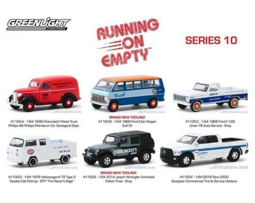 Greenlight Diecast Model Car Running on Empty Jeep Wrangler Unlimited 2014 "Falken" 1/64 scale new