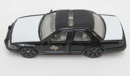 Matchbox Diecast Model Car Superfast Ford Crown Victoria Police 2006 "Texas Highway Patrol" 1/64 sca