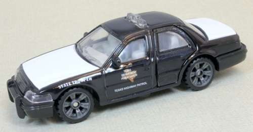 Matchbox Diecast Model Car Superfast Ford Crown Victoria Police 2006 "Texas Highway Patrol" 1/64 sca