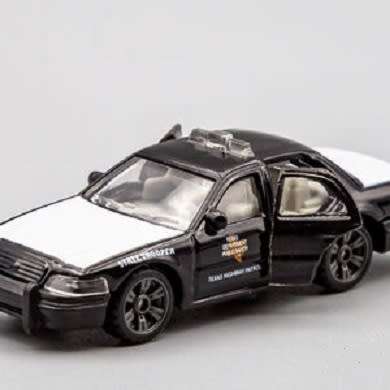Matchbox Diecast Model Car Superfast Ford Crown Victoria Police 2006 "Texas Highway Patrol" 1/64 sca