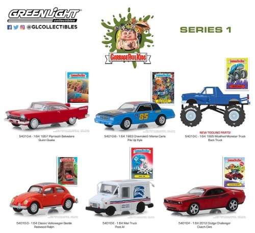 Greenlight Diecast Model Car Garbage Pail Kids VW Beetle Classic Redwood Ralph 1/64 scale new in pac