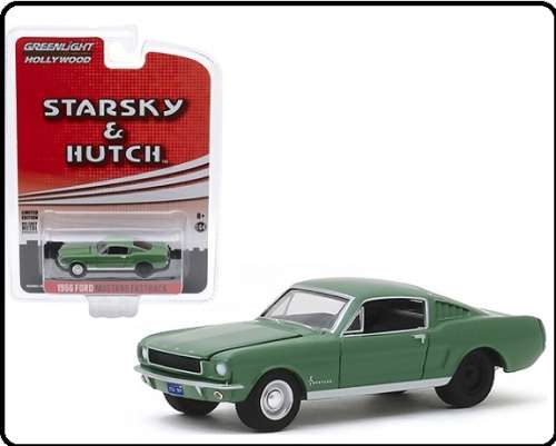 Greenlight Diecast Model Car Hollywood Ford Mustang Fastback 1966 TV Movie Film Starsky & Hutch 1/64