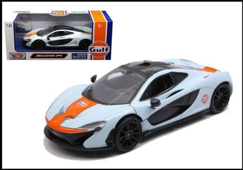 Motormax Motor Max Diecast Model Car 79642 McLaren P1 P1 "Gulf" 1/24 scale new in pack
