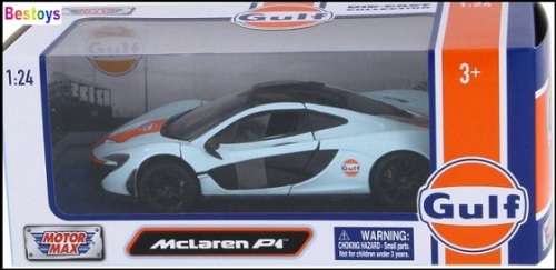 Motormax Motor Max Diecast Model Car 79642 McLaren P1 P1 "Gulf" 1/24 scale new in pack