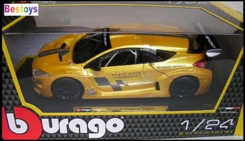 Burago Diecast Model Car 21047 Renault Megane Trophy Motorsport 1/24 scale new in pack