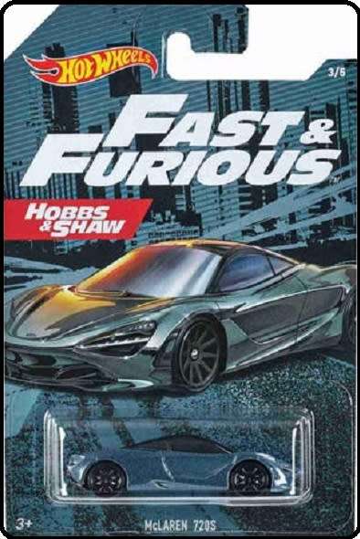 Hotwheels Hot Wheels Diecast Model Car Set 5 pce Fast & Furious Movie TV Mercedes Nissan McLaren For