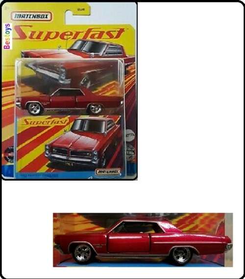 Matchbox Diecast Model Car Superfast Pontiac Grand Prix 1964 1/64 scale new in pack